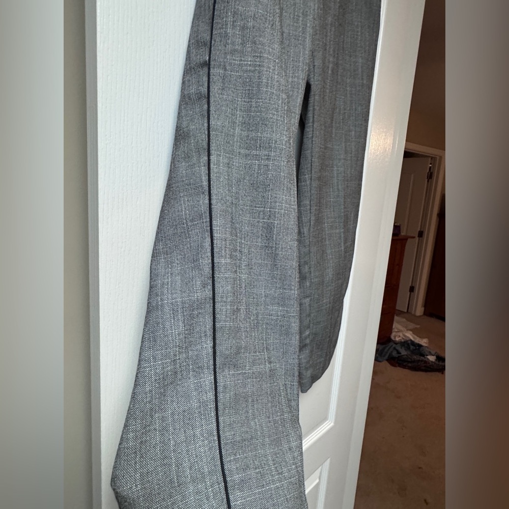 Old Navy Gray Patterned Pants with Cord Detail - Picture 2 of 8